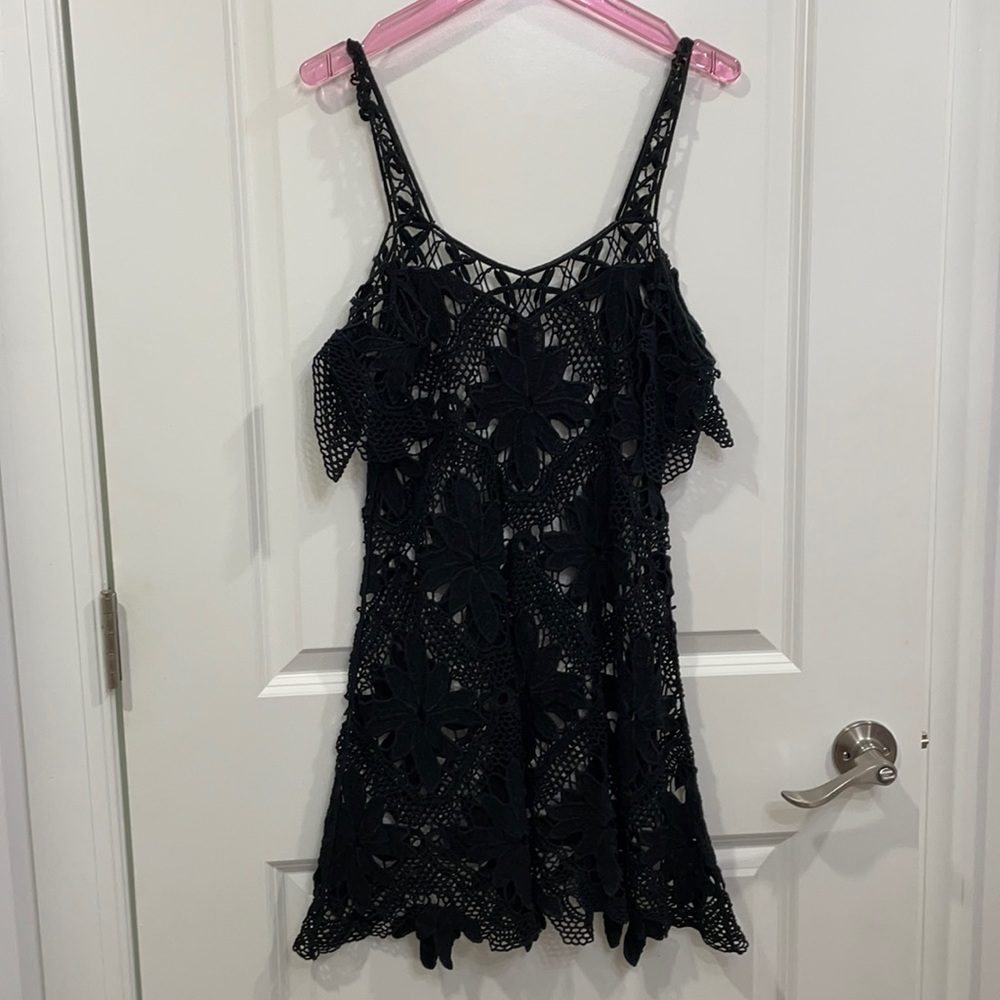 For Love & Lemons Monaco Black XSmall Coverup